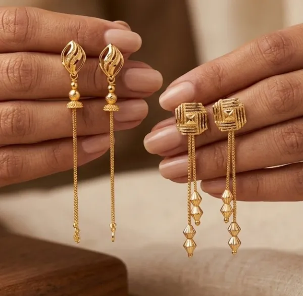 Tijarah_Gold_Dangle_Earring_Brass_Gold-Plated_For_Women_Pack_Of_2