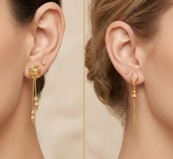 Tijarah_Gold_Dangle_Earring_Brass_Gold-Plated_For_Women_Pack_Of_2