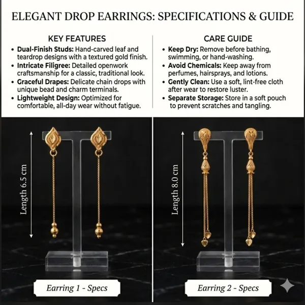 Tijarah_Gold_Drop_Earring_Brass_Gold-Plated_For_Women_Pack_Of_2