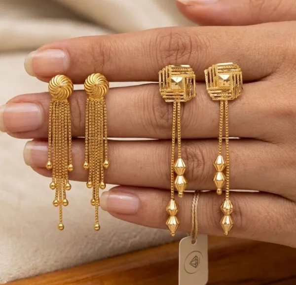 Tijarah_Gold_Dangle_Earring_Brass_Gold-Plated_For_Women_Pack_Of_2