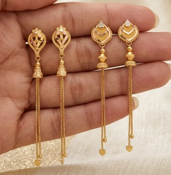 Tijarah_Gold_Dangle_Earring_Brass_Gold-Plated_For_Women_Pack_Of_2