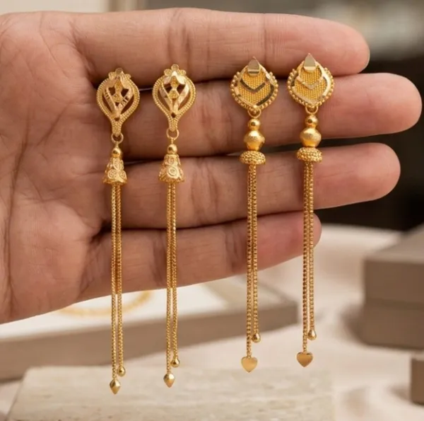 Tijarah_Gold_Dangle_Earring_Brass_Gold-Plated_For_Women_Pack_Of_2