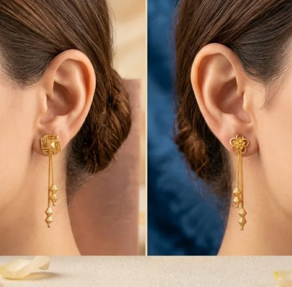 Tijarah_Gold_Drop_Earring_Brass_Gold-Plated_For_Women_Pack_Of_2