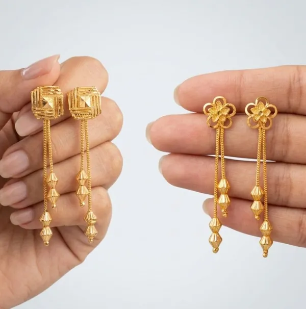 Tijarah_Gold_Drop_Earring_Brass_Gold-Plated_For_Women_Pack_Of_2