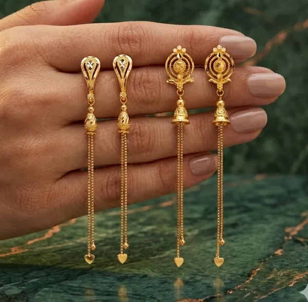 Tijarah_Gold_Dangle_Earring_Brass_Gold-Plated_For_Women_Pack_Of_2