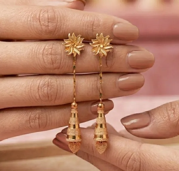 Tijarah_Gold_Drop_Earring_Brass_Gold-Plated_For_Women_Pack_Of_1