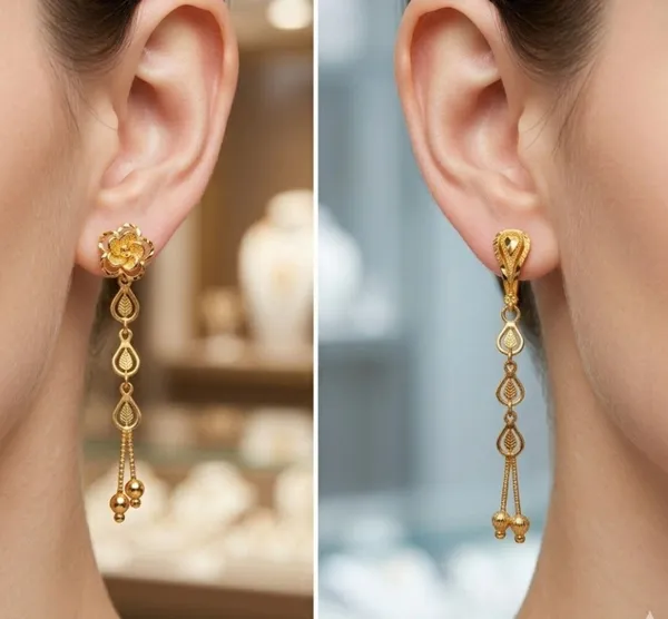 Tijarah_Gold_Drop_Earring_Brass_Gold-Plated_For_Women_Pack_Of_2