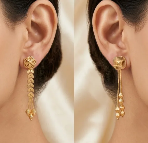 Tijarah_Gold_Drop_Earring_Brass_Gold-Plated_For_Women_Pack_Of_2