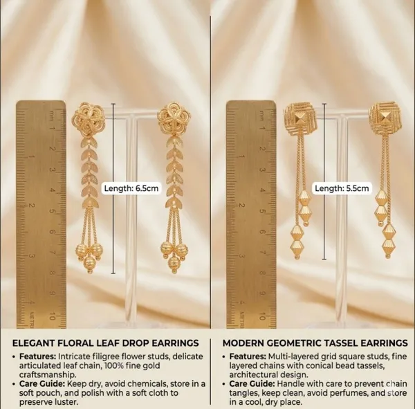 Tijarah_Gold_Drop_Earring_Brass_Gold-Plated_For_Women_Pack_Of_2