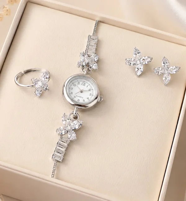 Elegant_Silver-Plated_AD_Stone_Butterfly_Watch_Combo_Set_for_Women_&_Girls_(Includes_Watch,_Matching_Earrings_&_Adjustable_Ring)