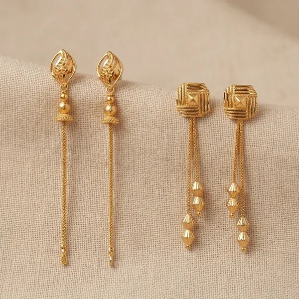 Tijarah_Gold_Dangle_Earring_Brass_Gold-Plated_For_Women_Pack_Of_2