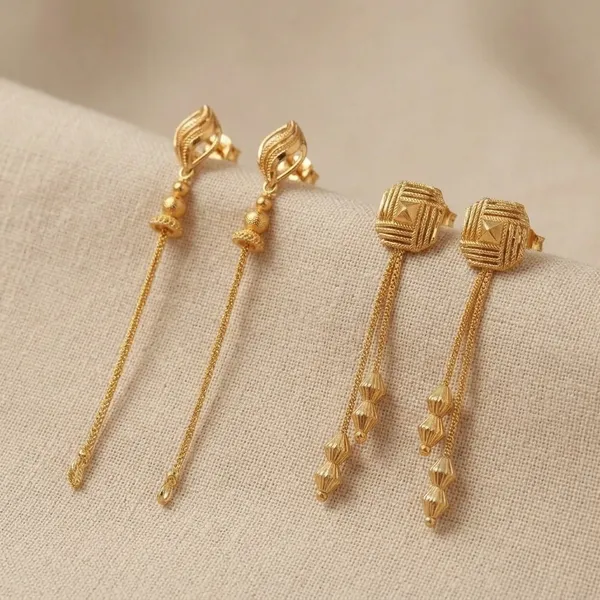 Tijarah_Gold_Dangle_Earring_Brass_Gold-Plated_For_Women_Pack_Of_2