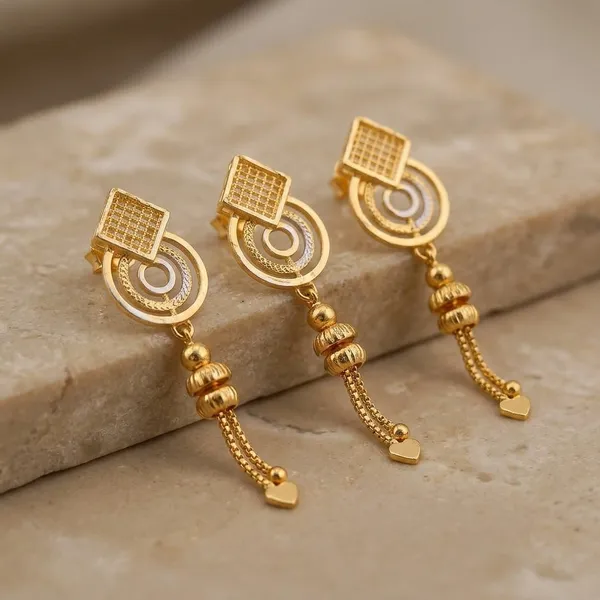 Tijarah_Gold_Drop_Earring_Brass_Gold-Plated_For_Women_Pack_Of_1