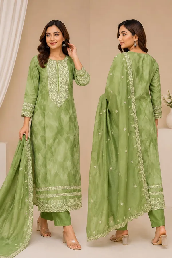 Green_Silk_Blend_Embroidered_Straight_Kurta_Set_With_Dupatta_For_Women