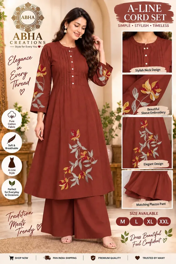 Maroon_Cotton_A-Line_Kurta_Set_for_Women