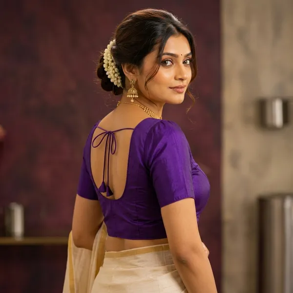 Purple_Satin_Silk_Scoop_Neck_Saree_Blouse_For_Women