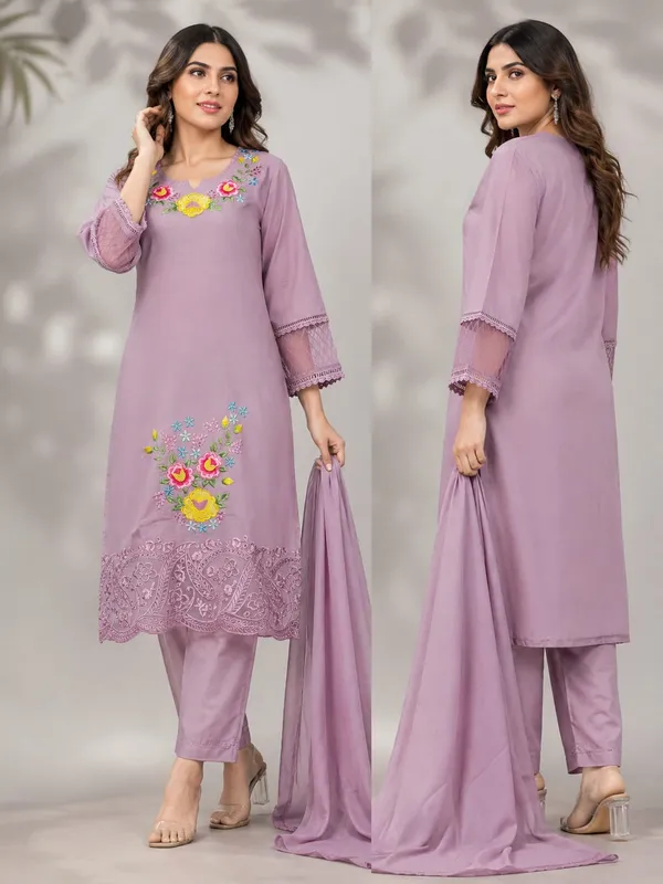Mauve_Georgette_Straight_Embroidered_Kurta_Set_With_Dupatta_For_Women