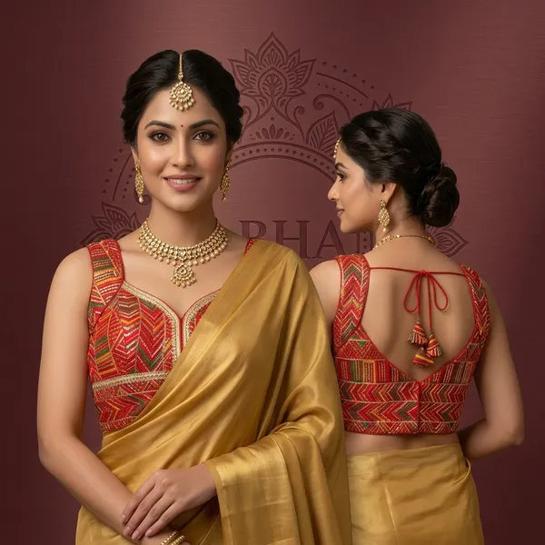 Red_Silk_Multicolor_Embroidered_Sleeveless_Saree_Blouse_For_Women