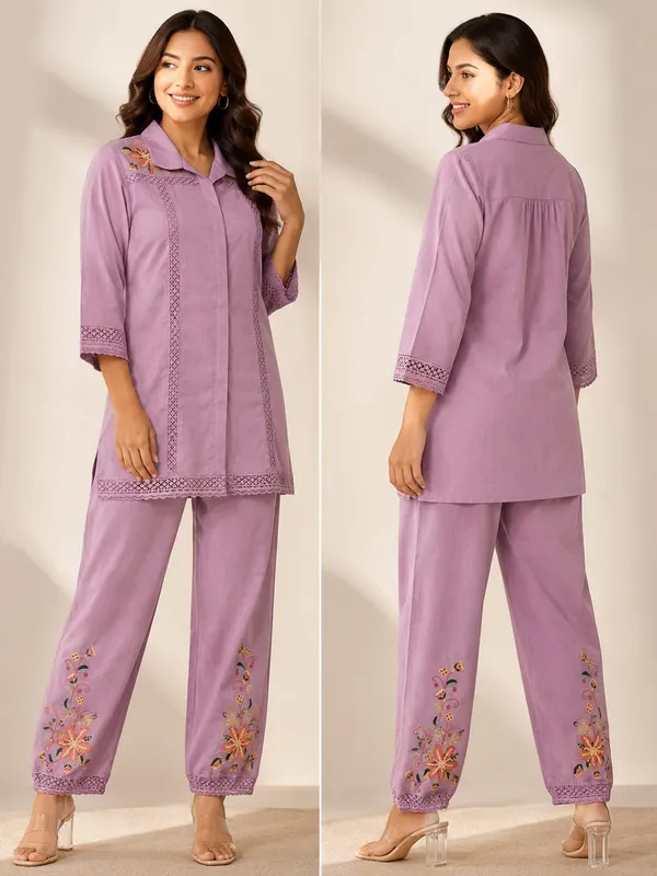 Purple_Cotton_Relaxed_Floral_Embroidered_Co_Ord_Set_For_Women