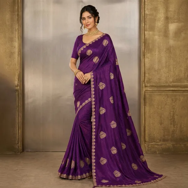 Purple_Shimmer_Organza_Embroidered_Paisley_Motif_Saree_For_Women