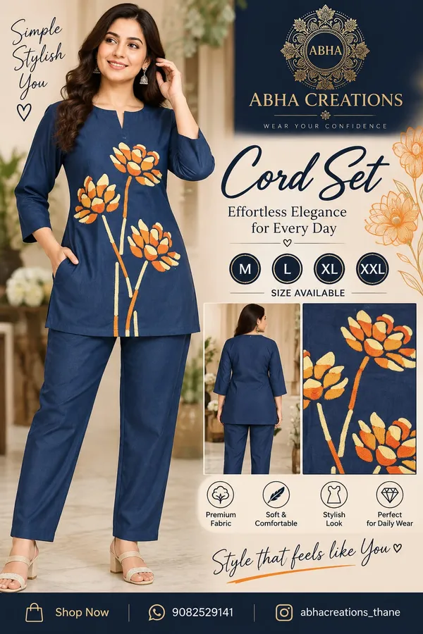Navy_Floral_Print_Straight_Kurta_Set_for_Women