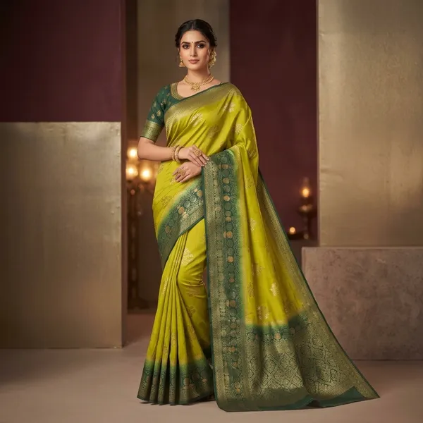 Green_Silk_Zari_Woven_Banarasi_Saree_For_Women