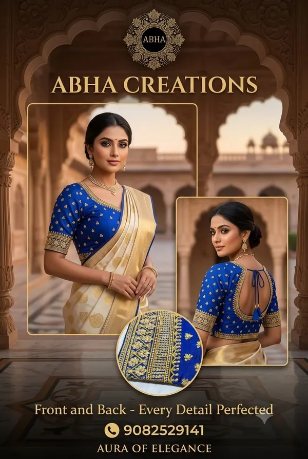 Gold_Silk_Zari_Woven_Blouse_For_Women
