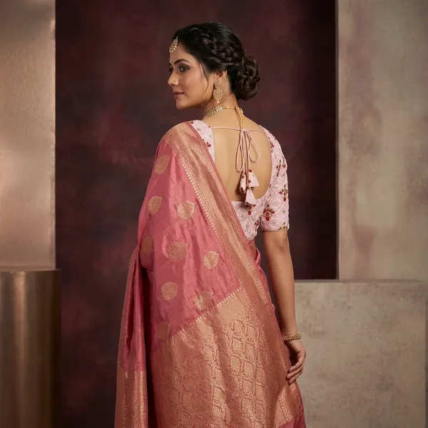 Pink_Silk_Embroidered_Zari_Border_Saree_For_Women