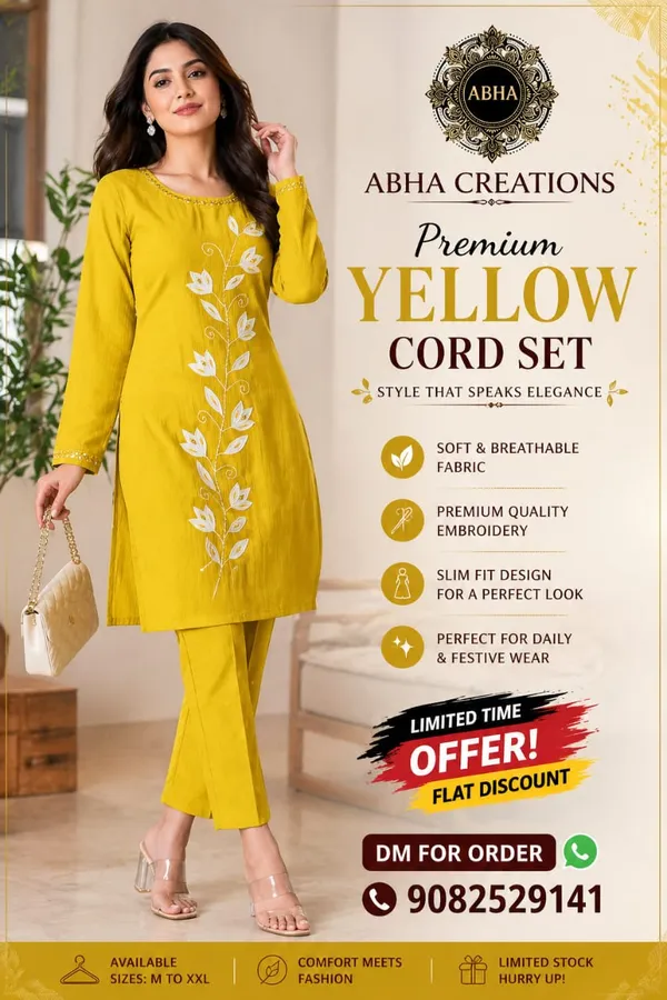 Yellow_Cotton_Slim_Fit_Floral_Embroidered_Co_Ord_Set_For_Women