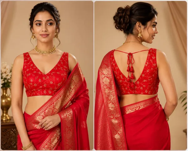 Red_Silk_Zari_Woven_Sleeveless_Saree_Blouse_For_Women