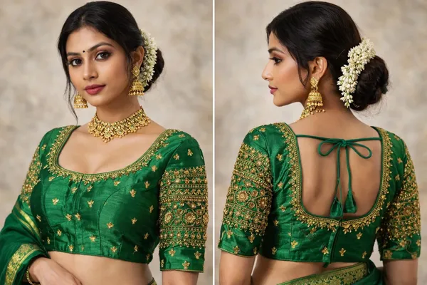 Green_Silk_Zari_Embroidered_Ethnic_Blouse_For_Women