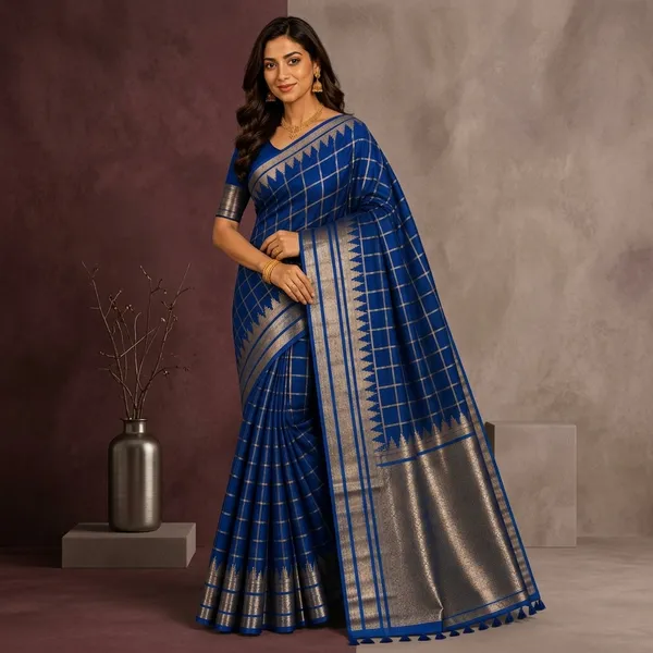 Blue_Jacquard_Art_Silk_Zari_Woven_Banarasi_Saree_For_Women