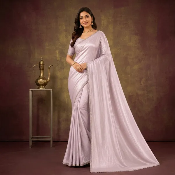 Lavender_Tissue_Organza_Shimmer_Sequin_Border_Saree_For_Women