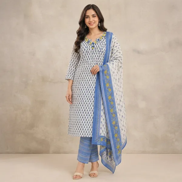 Blue_Cotton_Straight_Printed_3_Piece_Kurta_Set_For_Women