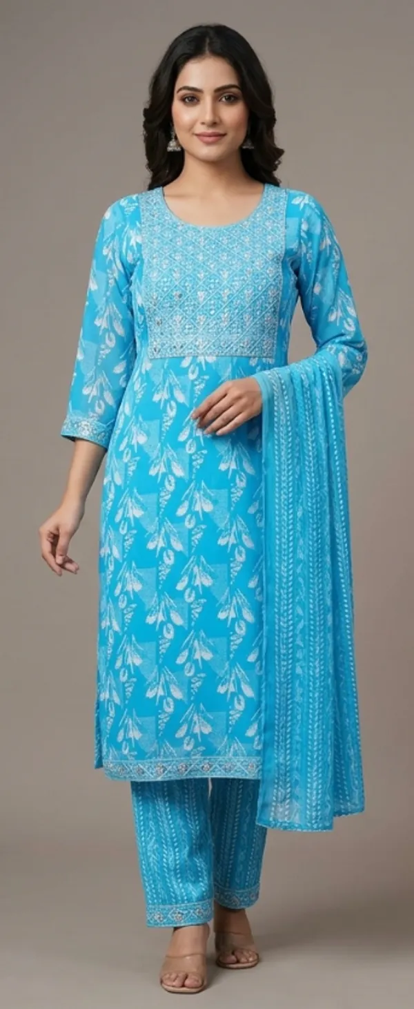 Sky_Blue_Georgette_Embroidered_Kurta_Suit_Set_For_Women