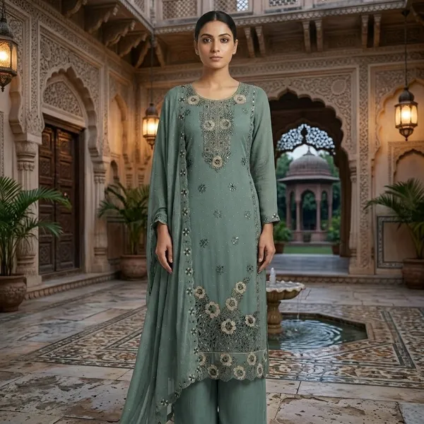 Grey_Georgette_Embroidered_Floral_Kurta_Suit_Set_For_Women