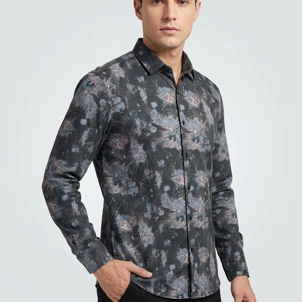 Black_Cotton_Regular_Fit_Floral_Print_Casual_Shirt_For_Men