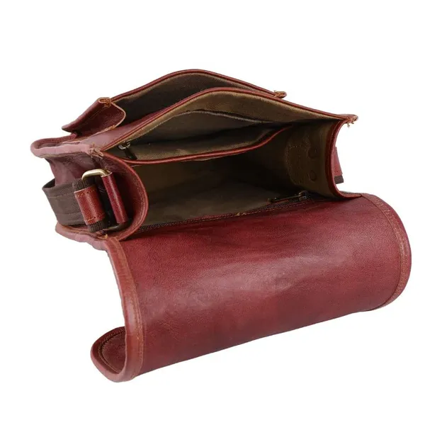 Brown_Goat_Leather_Crossbody_Messenger_Bag_For_Unisex