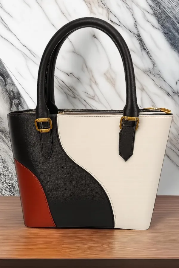 Multicolor_Leather_Colour-Block_Tote_Handbag_For_Women