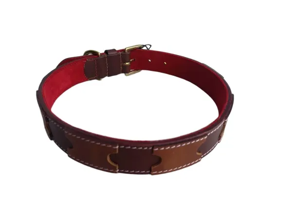 Brown_Leather_Adjustable_Dog_Collar_Harness_Set_With_Leash