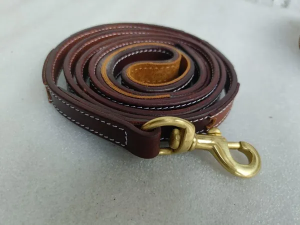 Brown_Leather_Adjustable_Dog_Collar_Harness_Set_With_Leash