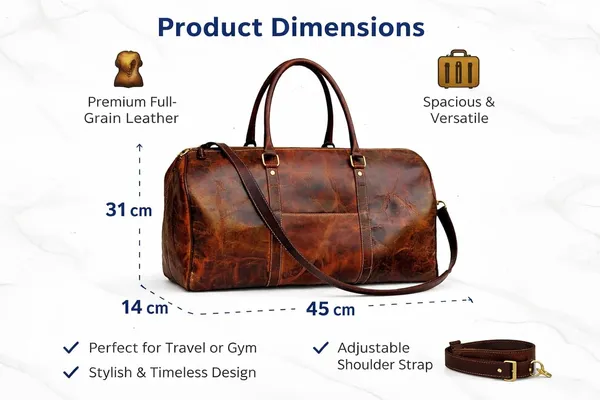 Maroon_Brown_Genuine_Leather_Compact_Duffle_Bag
