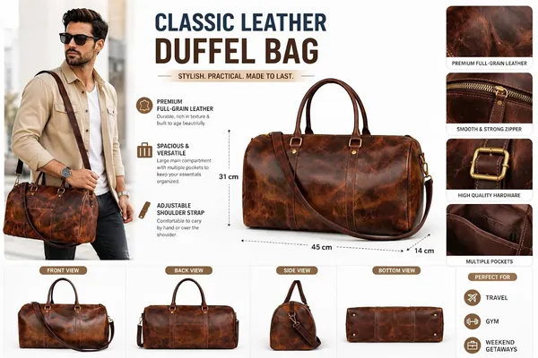 Maroon_Brown_Genuine_Leather_Compact_Duffle_Bag