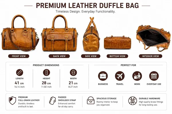 Brown_Pu_Leather_Large_Tote_Duffle_Handbag_For_Women