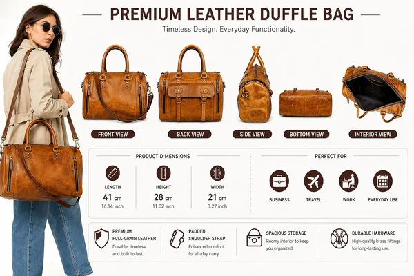 Brown_Pu_Leather_Large_Tote_Duffle_Handbag_For_Women