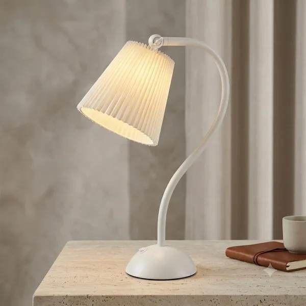 White_Metal_Premium_Design_Table_Lamp_For_Home_Decor