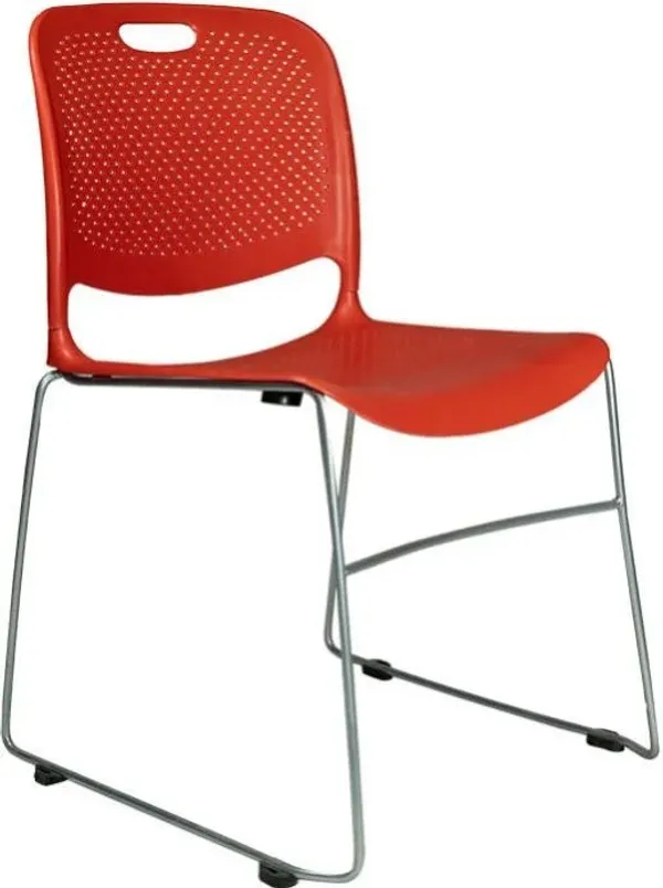 Plastic_Modern_Stackable_Red_Chair