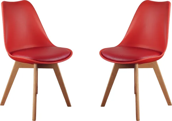 Plastic_Modern_Red_Dining_Chair_With_Wooden_Legs