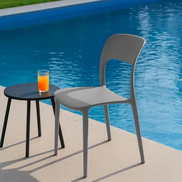 Plastic_Outdoor_Stackable_Grey_Chair