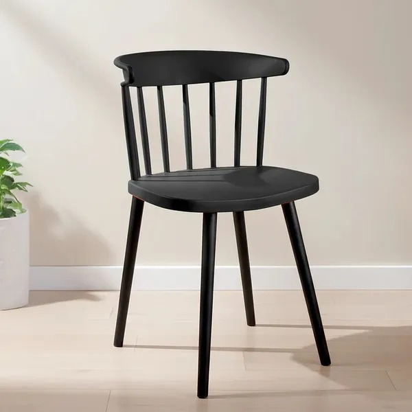 Plastic_Spindle_Back_Black_Dining_Chair